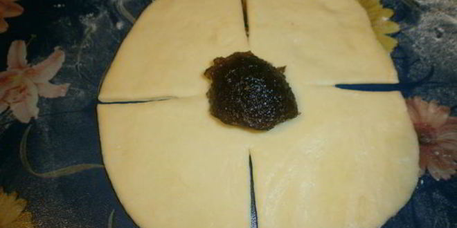 Рецепт розочки-бутона с повидлом