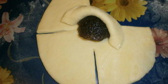 Рецепт розочки-бутона с повидлом