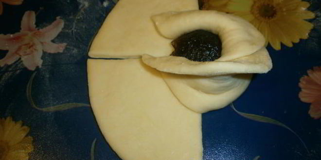 Рецепт розочки-бутона с повидлом