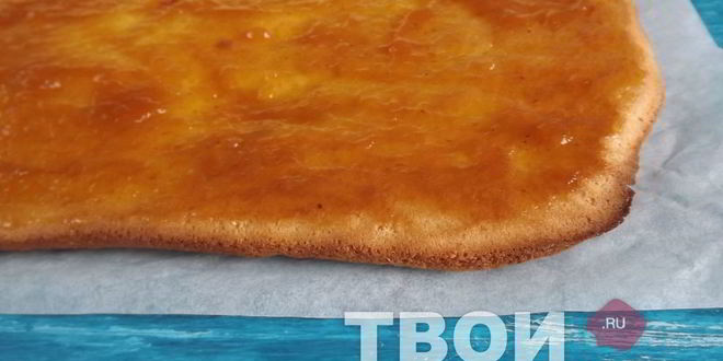 Рецепт рулета с повидлом и арахисом