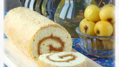 Рецепт Рулета с яблочным повидлом