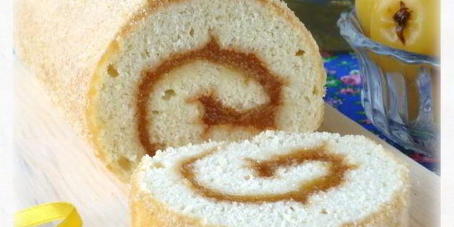 Рецепт рулета с яблочным повидлом