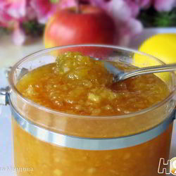 Рецепт Яблочного повидла с апельсинами и лимоном в МВ