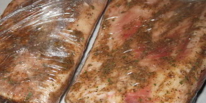 Рецепт домашнего соленого сала по-быстрому