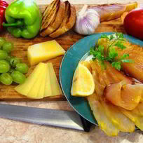 Рецепт Домашней слабосоленой осетрины