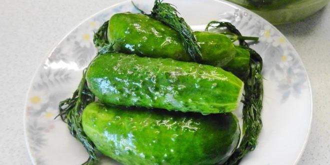 Рецепт малосольных огурцов на минеральной воде