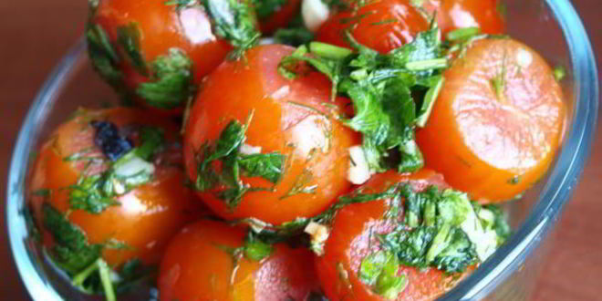 Рецепт малосольных помидоров