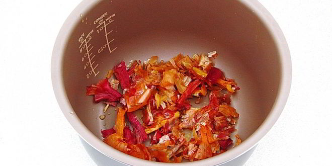 Рецепт сала в луковой шелухе в мультиварке