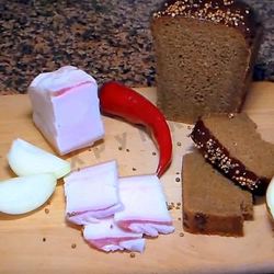 Рецепт Сала в рассоле с чесноком