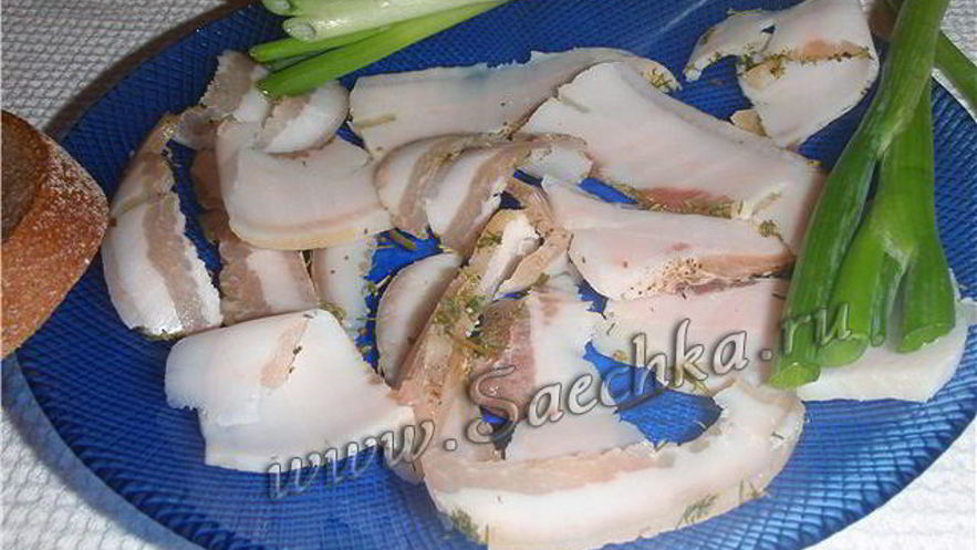 Рецепт соленого сала