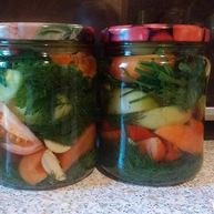 Рецепт Соленых зеленых помидоров по-грузински