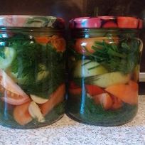 Рецепт Соленых зеленых помидоров по-грузински