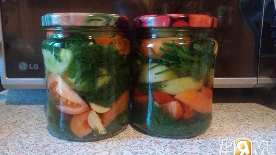 Рецепт соленых зеленых помидоров по-грузински