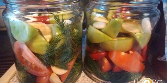 Рецепт соленых зеленых помидоров по-грузински