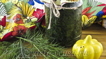 Рецепт Укропа с солью на зиму