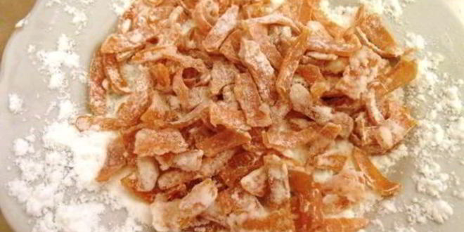 Рецепт апельсиновых цукатов