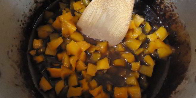 Рецепт мятна-шоколадного варенье с тыквой