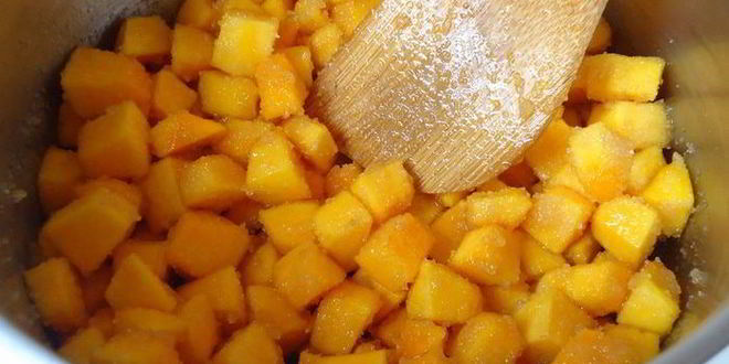 Рецепт мятна-шоколадного варенье с тыквой