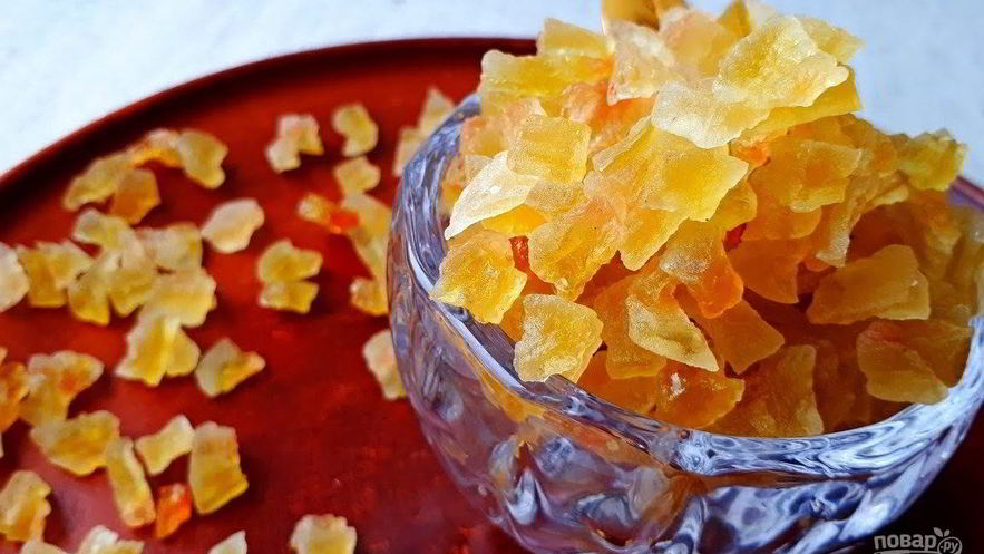 Рецепт цукатов из арбузных корочек