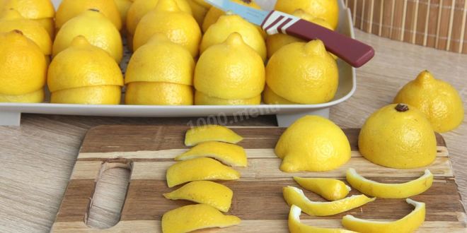 Рецепт цукатов из лимонной кожуры