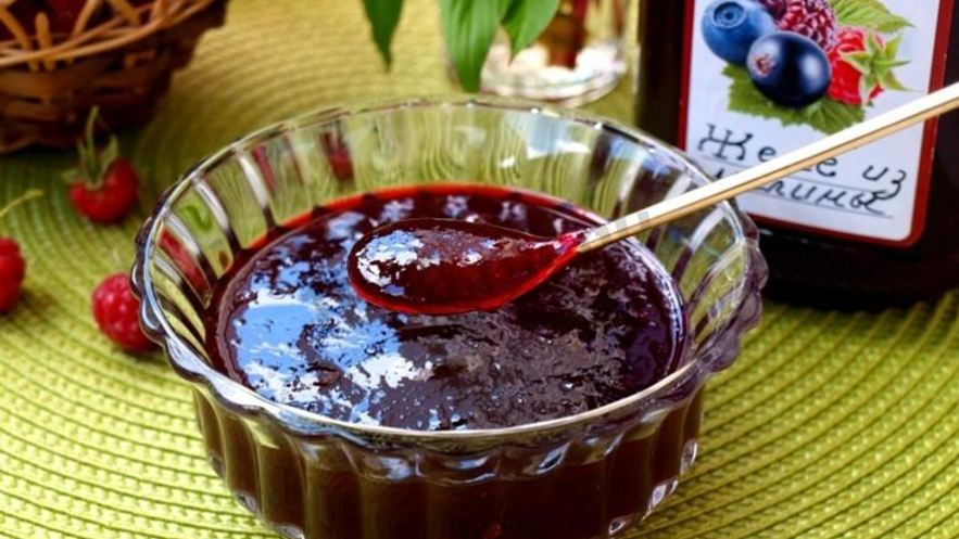 Рецепт желе из малины без желатина на зиму