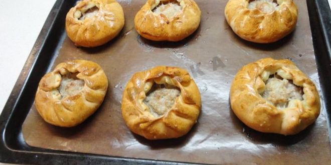 Рецепт беляшей без дрожжей с мясом в духовке