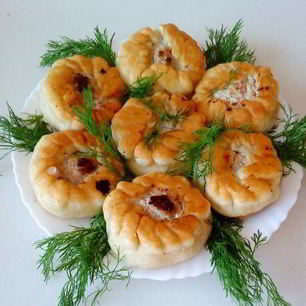 Рецепт Беляшей жареных дрожжевых с мясом
