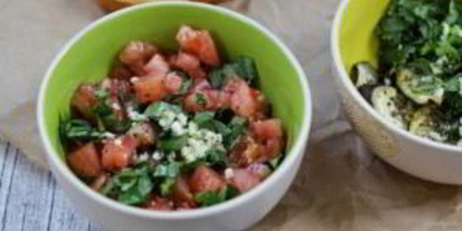 Рецепт брускетты с баклажанами и помидорами