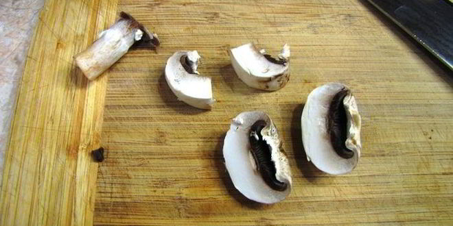 Рецепт брускетты с грибами