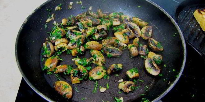 Рецепт брускетты с грибами