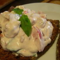 Рецепт Брускетты с рикоттой, помидорами и базиликом