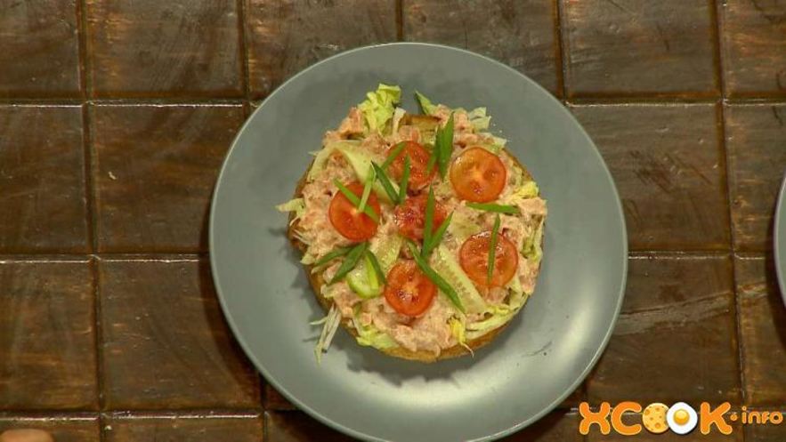 Рецепт брускетты с семгой