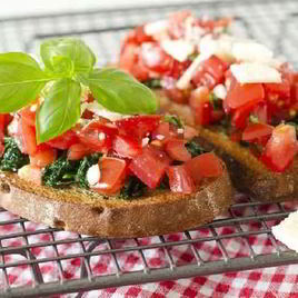 Рецепт Брускетты со шпинатом