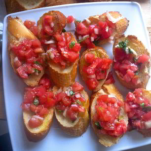 Рецепт Тостов с брускеттой