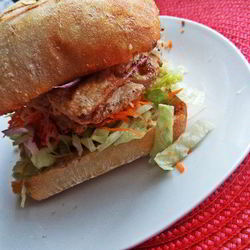 Рецепт Двойного чикена-бургера на ржаной чиабатте