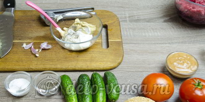 Рецепт гамбургера с говядиной