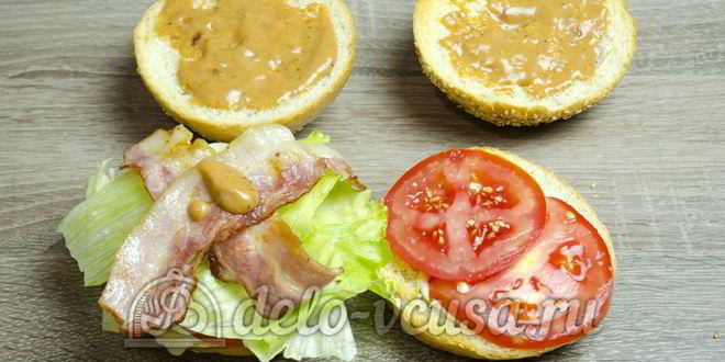 Рецепт гамбургера с говядиной