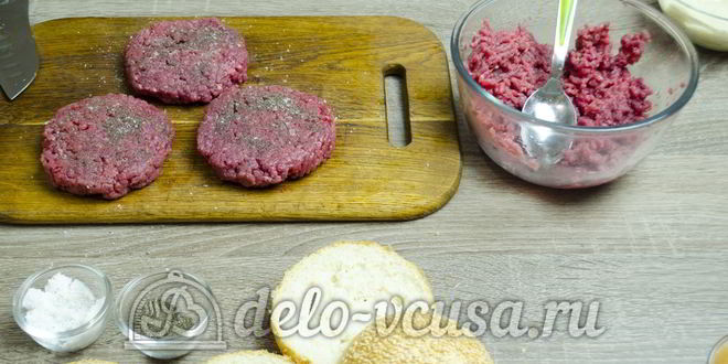 Рецепт гамбургера с говядиной