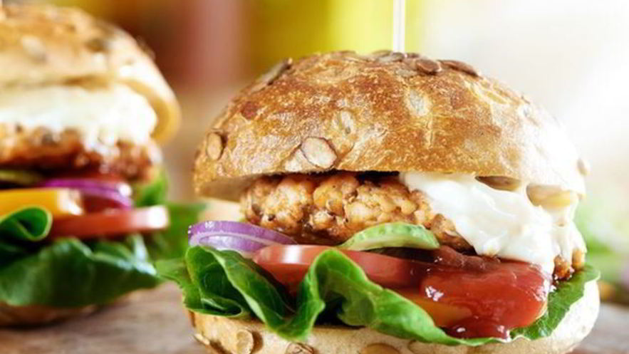 Рецепт гамбургера с лососем