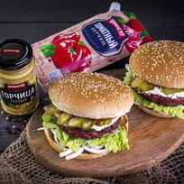 Рецепт Гамбургера с пикантной заправкой