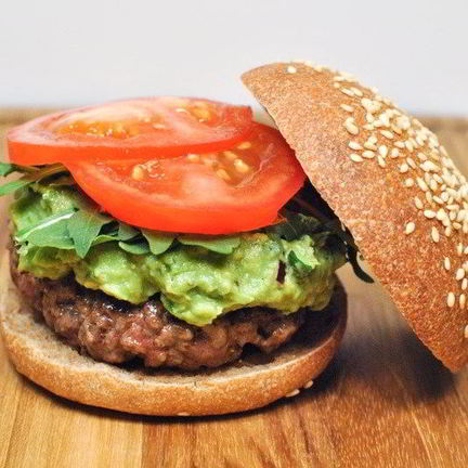 Рецепт Гамбургера с рукколой и гуакамоле