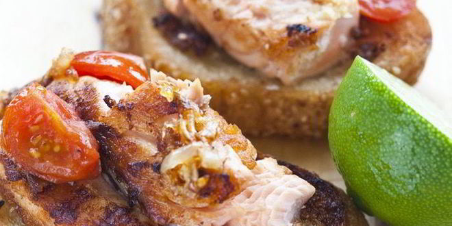 Рецепт гамбургера с семгой