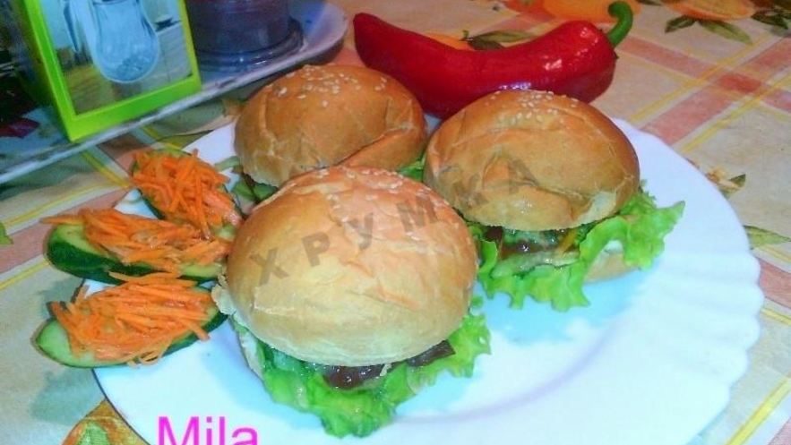 Рецепт гамбургеров с корейской морковкой