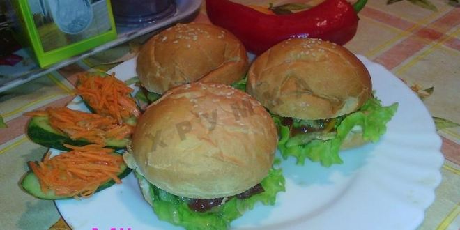Рецепт гамбургеров с корейской морковкой