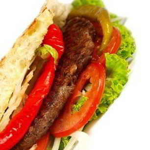 Рецепт Маленьких бургеров в пите с салатом и овощами