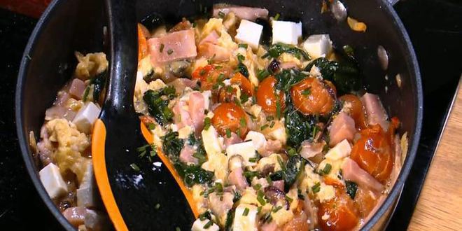 Рецепт буррито с индейкой, беконом и шпинатом