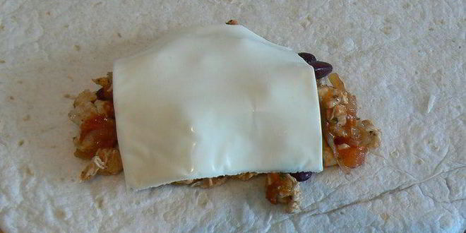 Рецепт буррито с курицей и фасолью