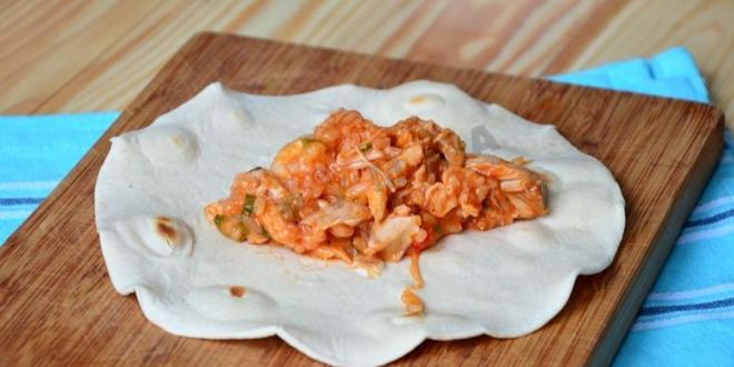 Рецепт буррито с курицей и рисом