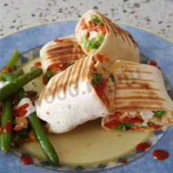 Рецепт Буррито с курицей и стручковой фасолью
