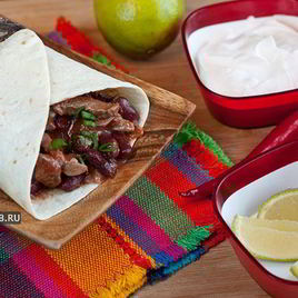Рецепт Буррито с мясом